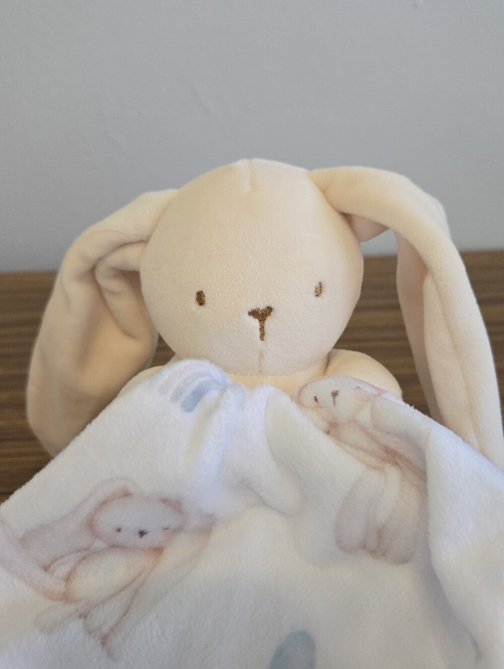 Bunny Baby Minkie Plush New Unisex Gift Security Blanket Whimsy By Little Navy